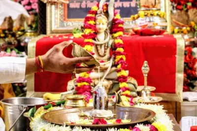 Lord Shiva performing Rudra Abhishek Puja ritual